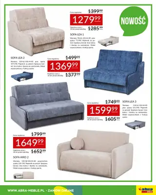 Abra Meble - gazetka promocyjna Gazetka Hity cenowe od środy 01.04 do poniedziałku 20.04 - strona 7