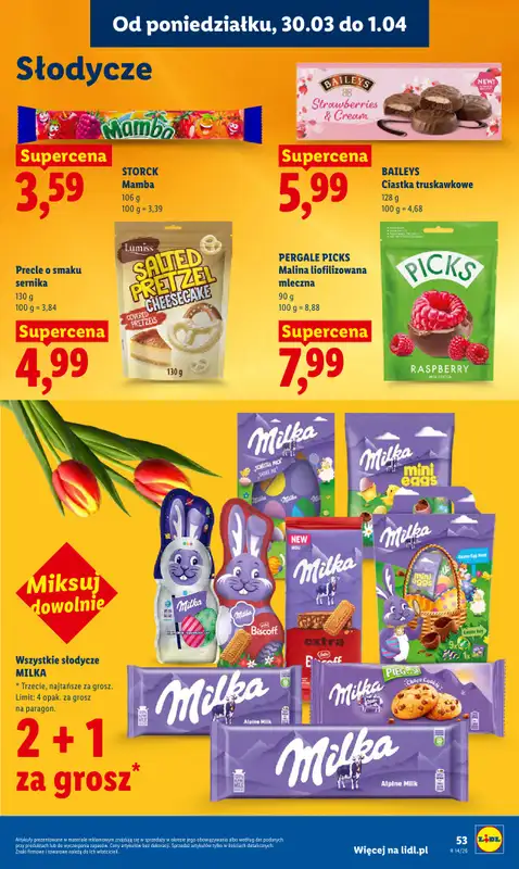 Lidl - gazetka promocyjna Oferta od poniedziałku od poniedziałku 30.03 do środy 01.04 - strona 53