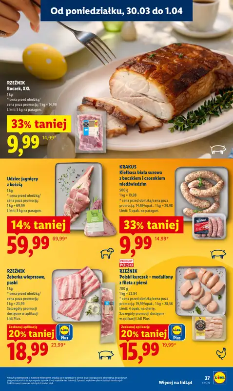 Lidl - gazetka promocyjna Oferta od poniedziałku od poniedziałku 30.03 do środy 01.04 - strona 37