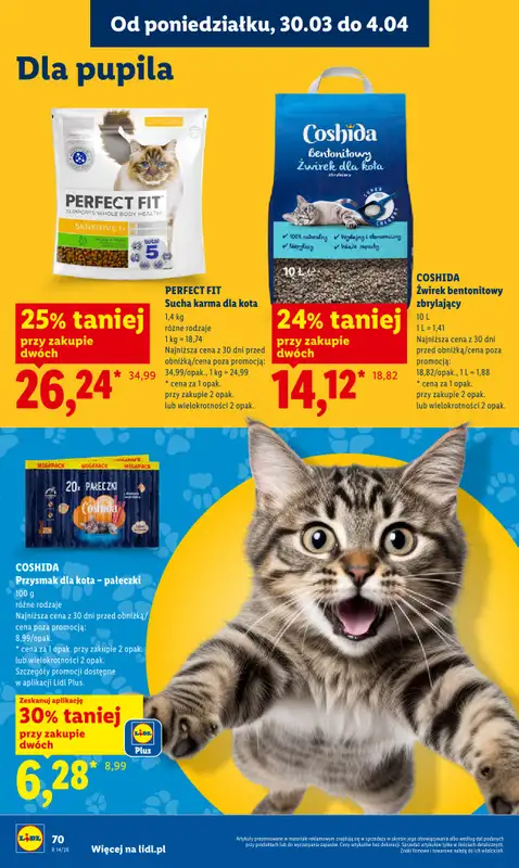 Lidl - gazetka promocyjna Oferta od poniedziałku od poniedziałku 30.03 do środy 01.04 - strona 70