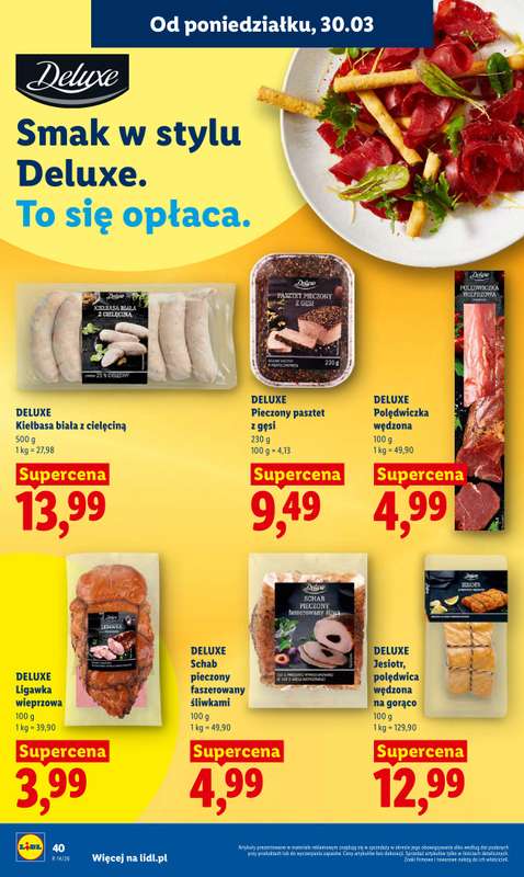 Lidl - gazetka promocyjna Oferta od poniedziałku od poniedziałku 30.03 do środy 01.04 - strona 40