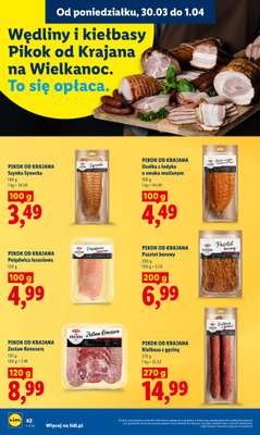 Lidl - gazetka promocyjna Oferta od poniedziałku od poniedziałku 30.03 do środy 01.04 - strona 42