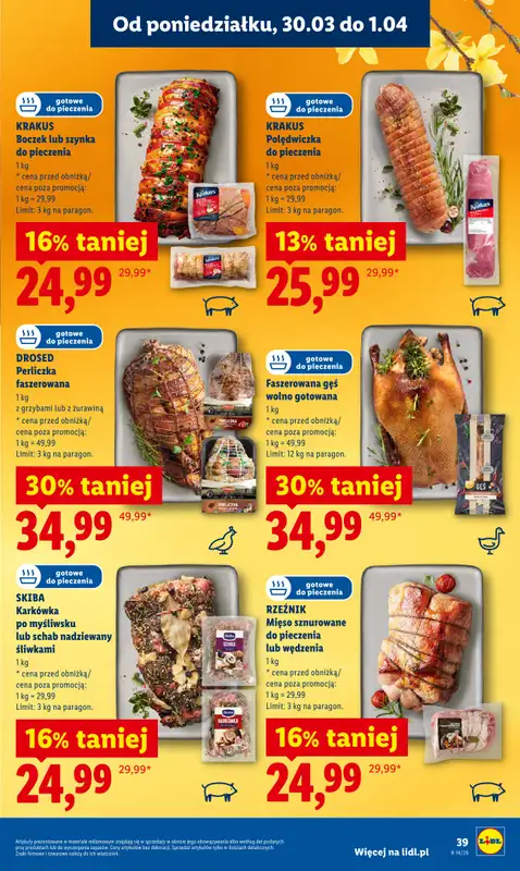 Lidl - gazetka promocyjna Oferta od poniedziałku od poniedziałku 30.03 do środy 01.04 - strona 39