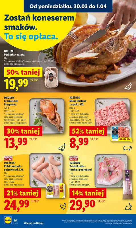 Lidl - gazetka promocyjna Oferta od poniedziałku od poniedziałku 30.03 do środy 01.04 - strona 36