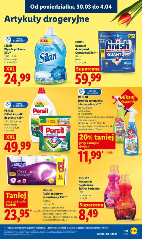 Lidl - gazetka promocyjna Oferta od poniedziałku od poniedziałku 30.03 do środy 01.04 - strona 69