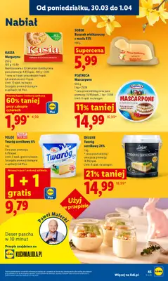 Lidl - gazetka promocyjna Oferta od poniedziałku od poniedziałku 30.03 do środy 01.04 - strona 45