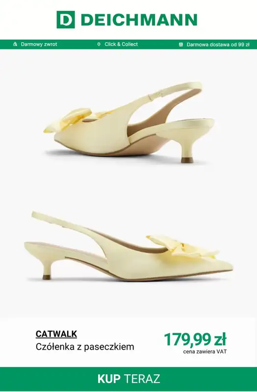 Deichmann - gazetka promocyjna Czółenka w wiosennym stylu od poniedziałku 30.03  - strona 11