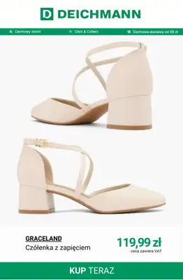 Deichmann - gazetka promocyjna Czółenka w wiosennym stylu od poniedziałku 30.03  - strona 12