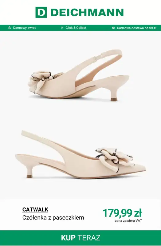 Deichmann - gazetka promocyjna Czółenka w wiosennym stylu od poniedziałku 30.03  - strona 5