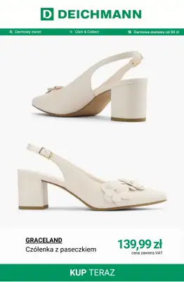 Deichmann - gazetka promocyjna Czółenka w wiosennym stylu od poniedziałku 30.03  - strona 6