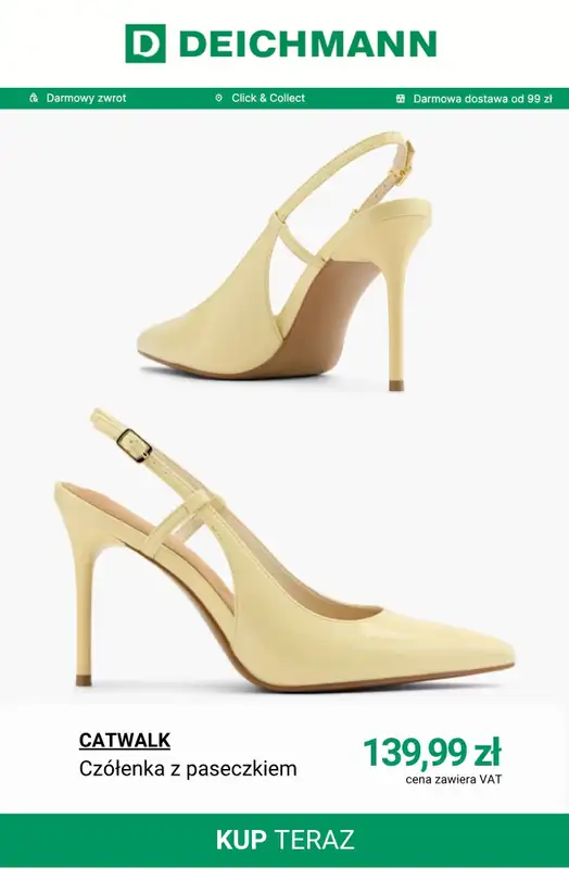 Deichmann - gazetka promocyjna Czółenka w wiosennym stylu od poniedziałku 30.03  - strona 4