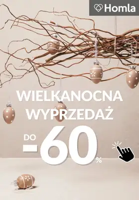 Homla - gazetka promocyjna Do -60% wielkanocna wyprzedaż od poniedziałku 30.03 