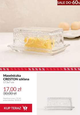 Maselniczka CRESTON szklana