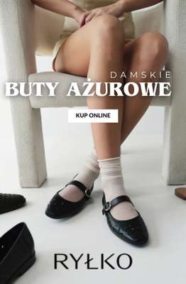 Ryłko - gazetka promocyjna Damskie obuwie ażurowe od poniedziałku 30.03 