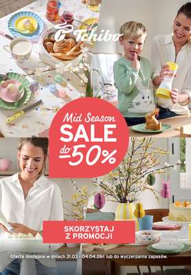 Tchibo - gazetka promocyjna Mid-Season SALE w Tchibo od wtorku 31.03 do soboty 04.04