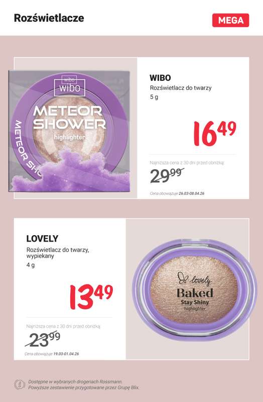 Rossmann - gazetka promocyjna MEGA promocje na makijaż! od poniedziałku 30.03 do środy 01.04 - strona 5