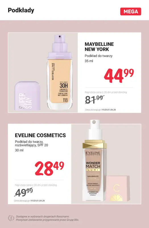 Rossmann - gazetka promocyjna MEGA promocje na makijaż!   - strona 2