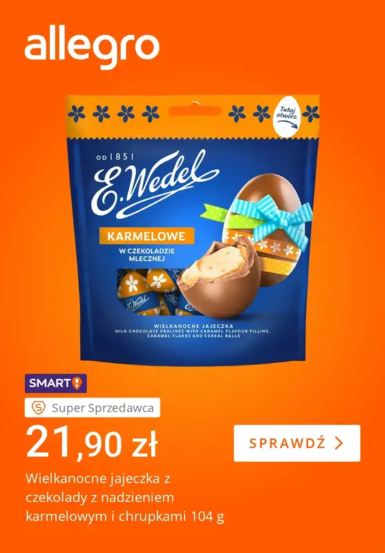 Allegro - gazetka promocyjna Prezenty od Zajączka last minute od poniedziałku 30.03 do czwartku 02.04 - strona 3