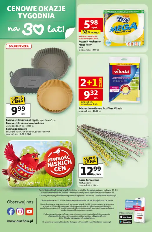 Auchan - gazetka promocyjna Gazetka 30 Lat Supermarket Auchan od wtorku 31.03 do soboty 04.04 - strona 8