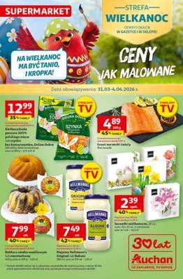 Auchan - gazetka promocyjna Gazetka 30 Lat Supermarket Auchan od wtorku 31.03 do soboty 04.04
