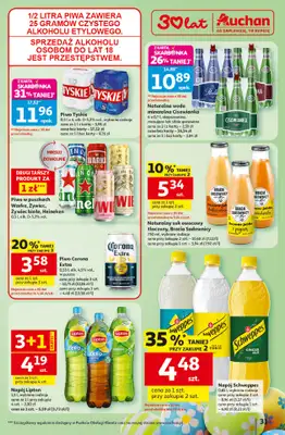 Auchan - gazetka promocyjna Gazetka 30 Lat Hipermarket Auchan od wtorku 31.03 do soboty 04.04 - strona 31