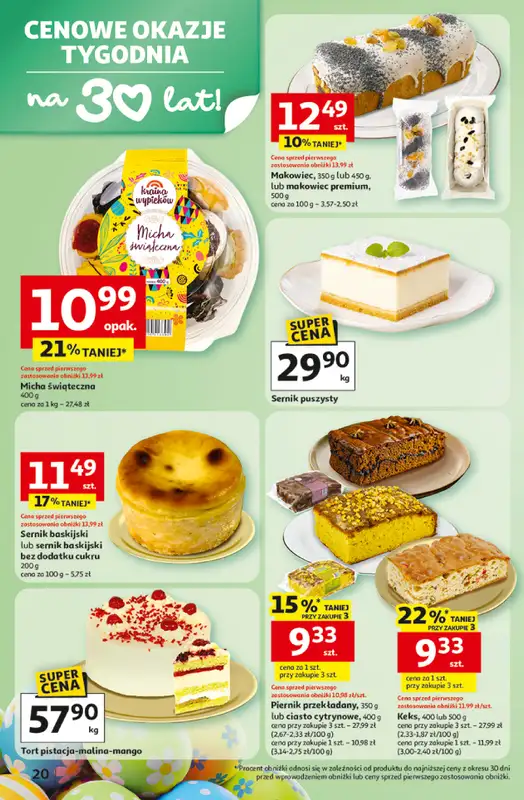 Auchan - gazetka promocyjna Gazetka 30 Lat Hipermarket Auchan od wtorku 31.03 do soboty 04.04 - strona 20