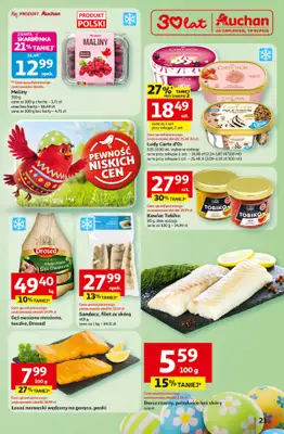 Auchan - gazetka promocyjna Gazetka 30 Lat Hipermarket Auchan od wtorku 31.03 do soboty 04.04 - strona 21