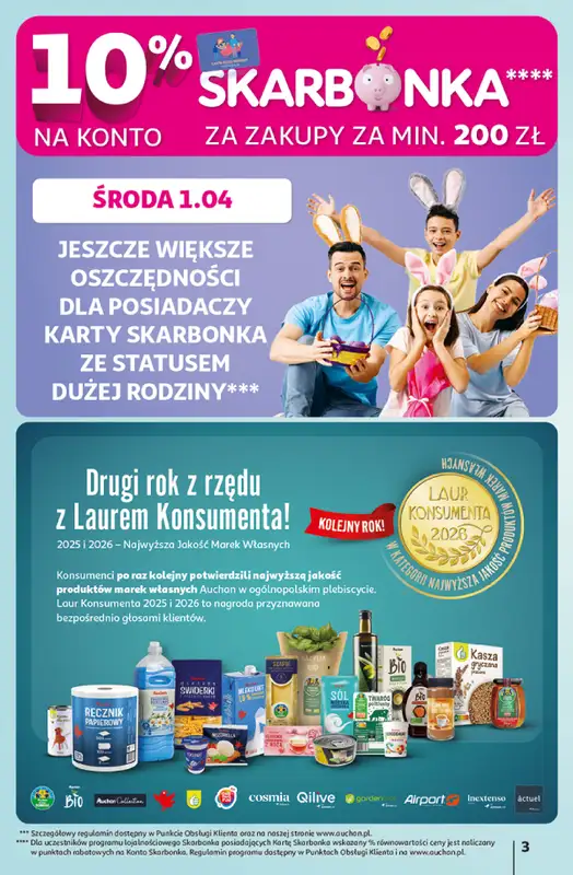 Auchan - gazetka promocyjna Gazetka 30 Lat Hipermarket Auchan od wtorku 31.03 do soboty 04.04 - strona 3