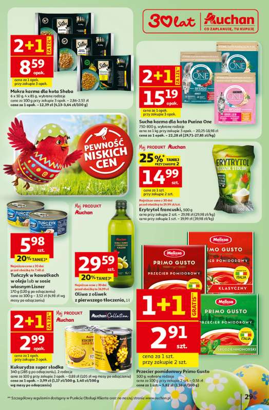 Auchan - gazetka promocyjna Gazetka 30 Lat Hipermarket Auchan od wtorku 31.03 do soboty 04.04 - strona 29