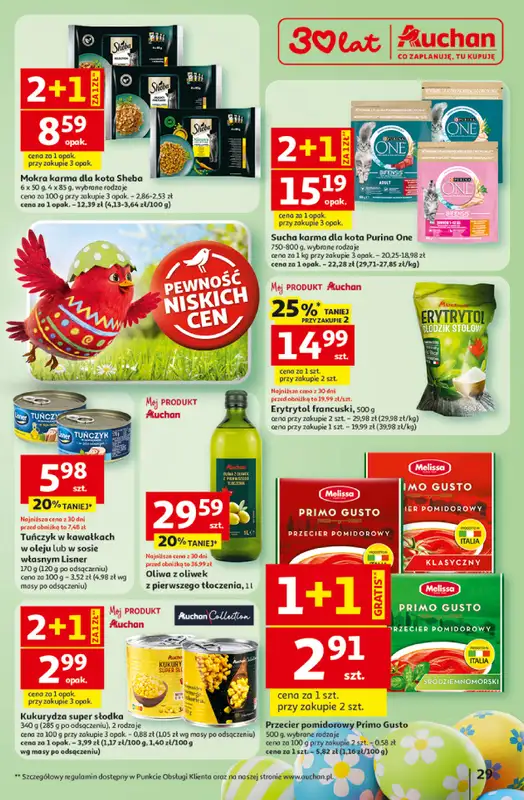 Auchan - gazetka promocyjna Gazetka 30 Lat Hipermarket Auchan od wtorku 31.03 do soboty 04.04 - strona 29