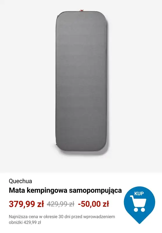 Decathlon - gazetka promocyjna Śpiwory, Materace, Maty od 49,99 zł od poniedziałku 30.03  - strona 12