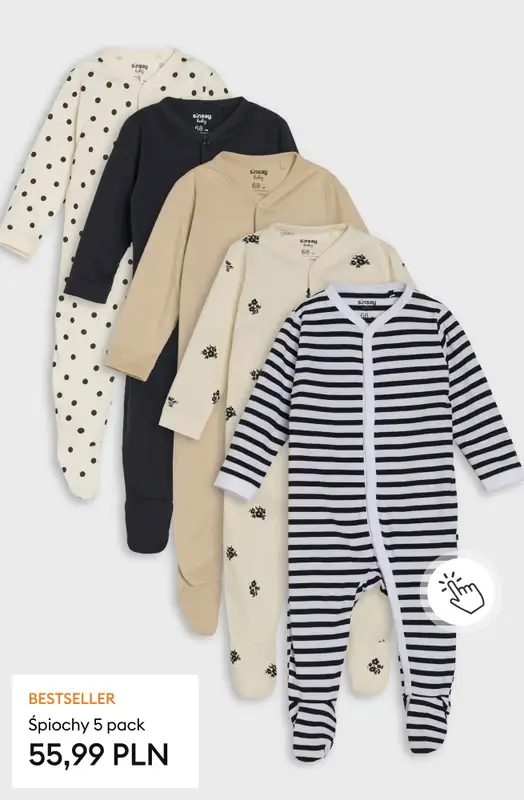 Sinsay - gazetka promocyjna -20% na produkty dla niemowląt - w sklepach i aplikacji! od poniedziałku 30.03 do niedzieli 05.04 - strona 9