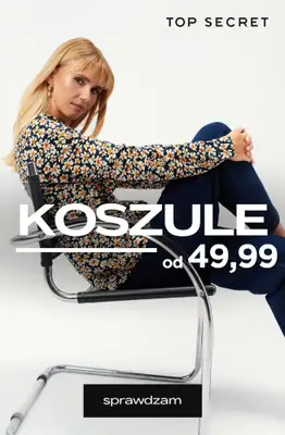 Top Secret - gazetka promocyjna Koszule już od 49,99 zł od poniedziałku 30.03 do wtorku 07.04