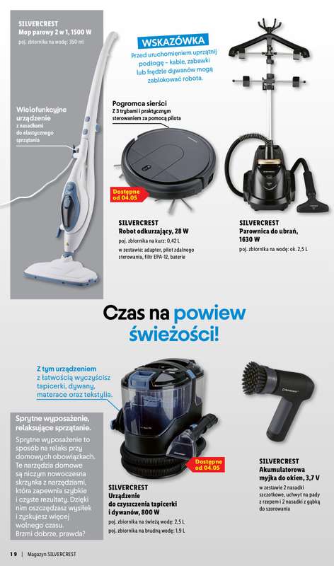 Lidl - gazetka promocyjna Silvercrest  do soboty 09.05 - strona 19