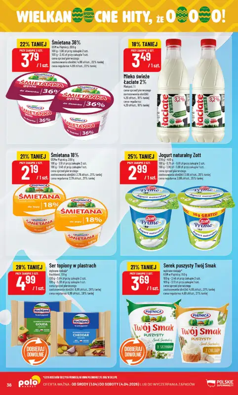 POLOmarket - gazetka promocyjna Gazetka od środy 01.04 do soboty 04.04 - strona 38