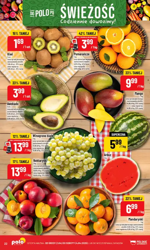 POLOmarket - gazetka promocyjna Gazetka od środy 01.04 do soboty 04.04 - strona 22