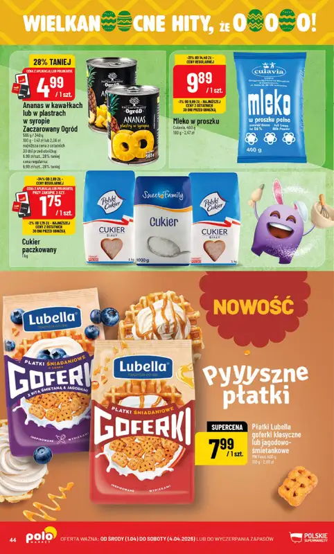 POLOmarket - gazetka promocyjna Gazetka od środy 01.04 do soboty 04.04 - strona 44