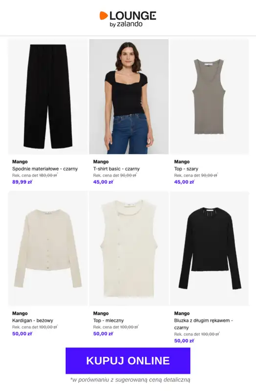 Lounge by Zalando - gazetka promocyjna Do -75% Mango od poniedziałku 30.03 do środy 01.04 - strona 5