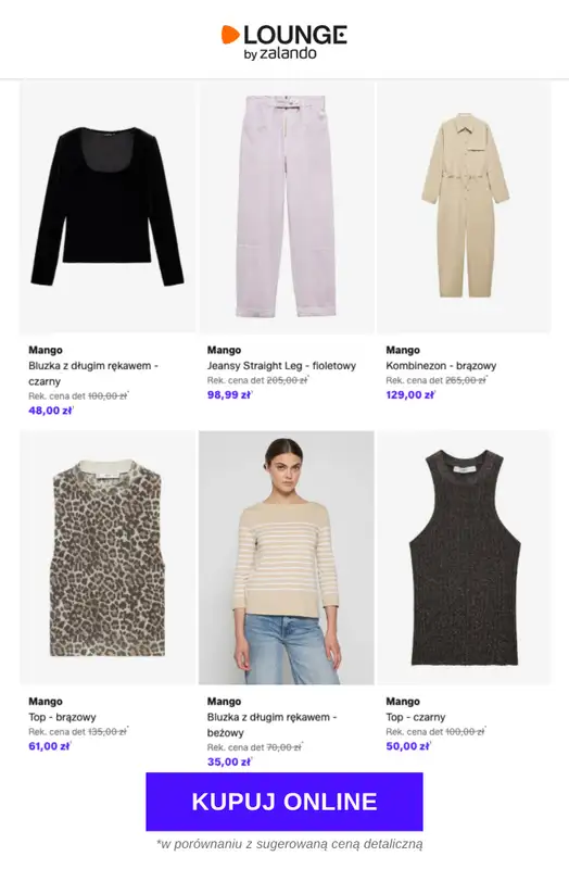 Lounge by Zalando - gazetka promocyjna Do -75% Mango od poniedziałku 30.03 do środy 01.04 - strona 7
