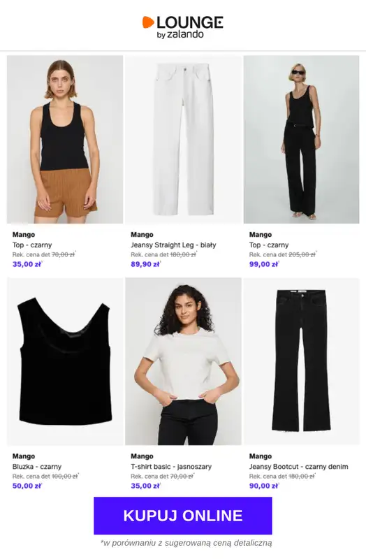 Lounge by Zalando - gazetka promocyjna Do -75% Mango od poniedziałku 30.03 do środy 01.04 - strona 6