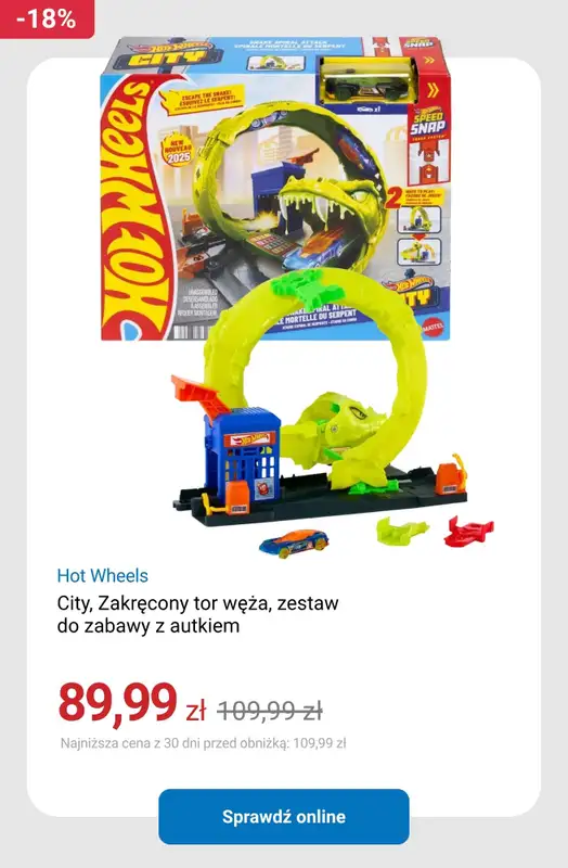 Smyk - gazetka promocyjna Hot Wheels do -40% od poniedziałku 30.03 do wtorku 07.04 - strona 8