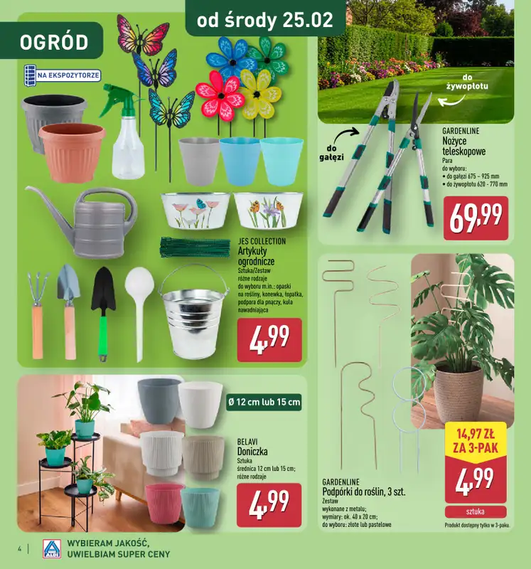 Aldi - gazetka promocyjna Katalog ogrodowy Aldi! od środy 25.02 do soboty 04.04 - strona 4