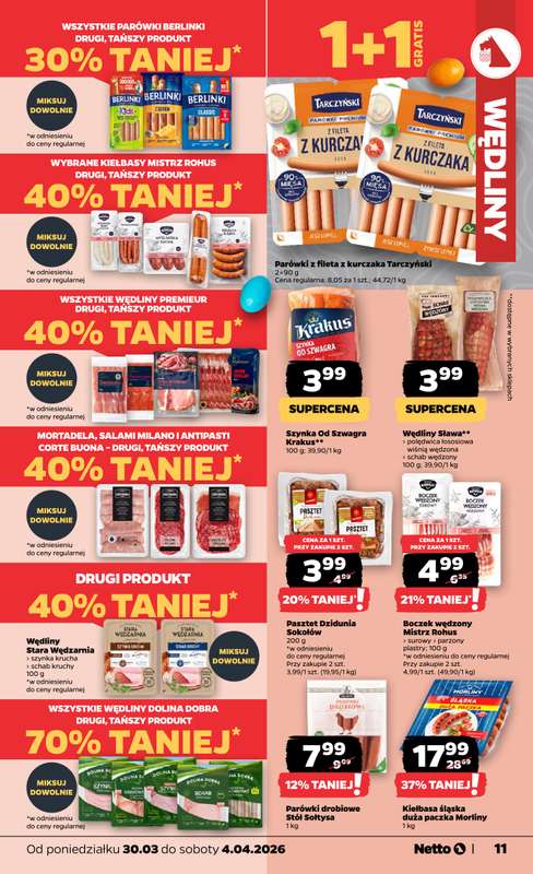Netto - gazetka promocyjna Gazetka od poniedziałku 30.03 do soboty 04.04 - strona 11