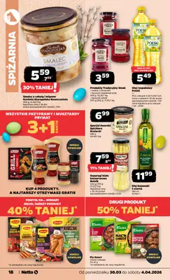 Netto - gazetka promocyjna Gazetka od poniedziałku 30.03 do soboty 04.04 - strona 18