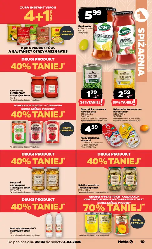 Netto - gazetka promocyjna Gazetka od poniedziałku 30.03 do soboty 04.04 - strona 19