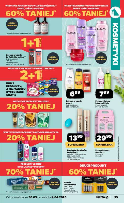 Netto - gazetka promocyjna Gazetka od poniedziałku 30.03 do soboty 04.04 - strona 35