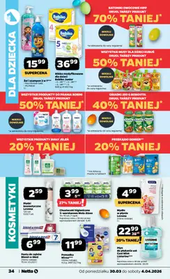 Netto - gazetka promocyjna Gazetka od poniedziałku 30.03 do soboty 04.04 - strona 34