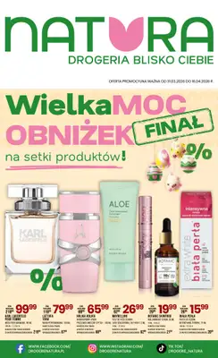 Drogerie Natura - gazetka promocyjna Gazetka od wtorku 31.03 do czwartku 16.04