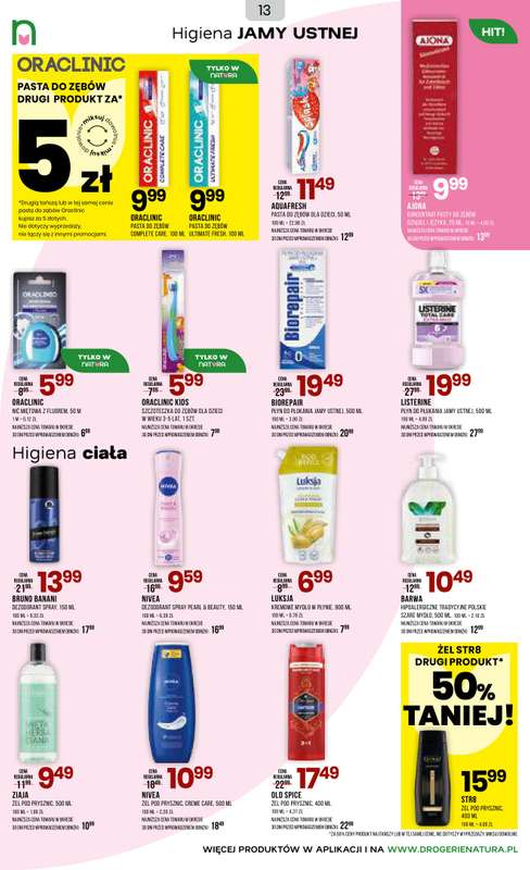 Drogerie Natura - gazetka promocyjna Gazetka od wtorku 31.03 do czwartku 16.04 - strona 13