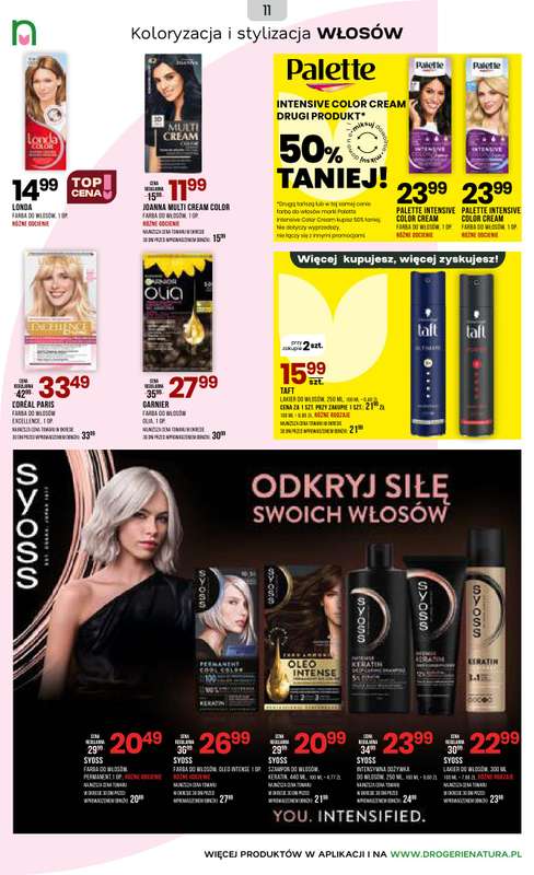 Drogerie Natura - gazetka promocyjna Gazetka od wtorku 31.03 do czwartku 16.04 - strona 11
